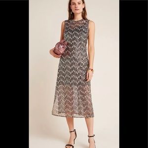 Anthropologie Corey Lynn Calter Sequined Swing Maxi Dress XSP